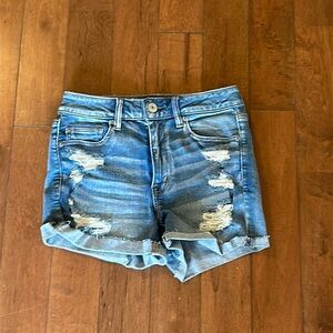 AE stretchy ripped shorts